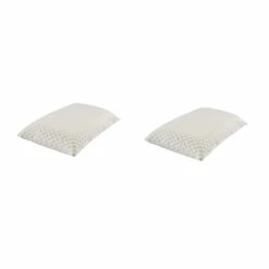 Lot De 2 Oreillers Latex Et Housses De Protection Someo 40x60