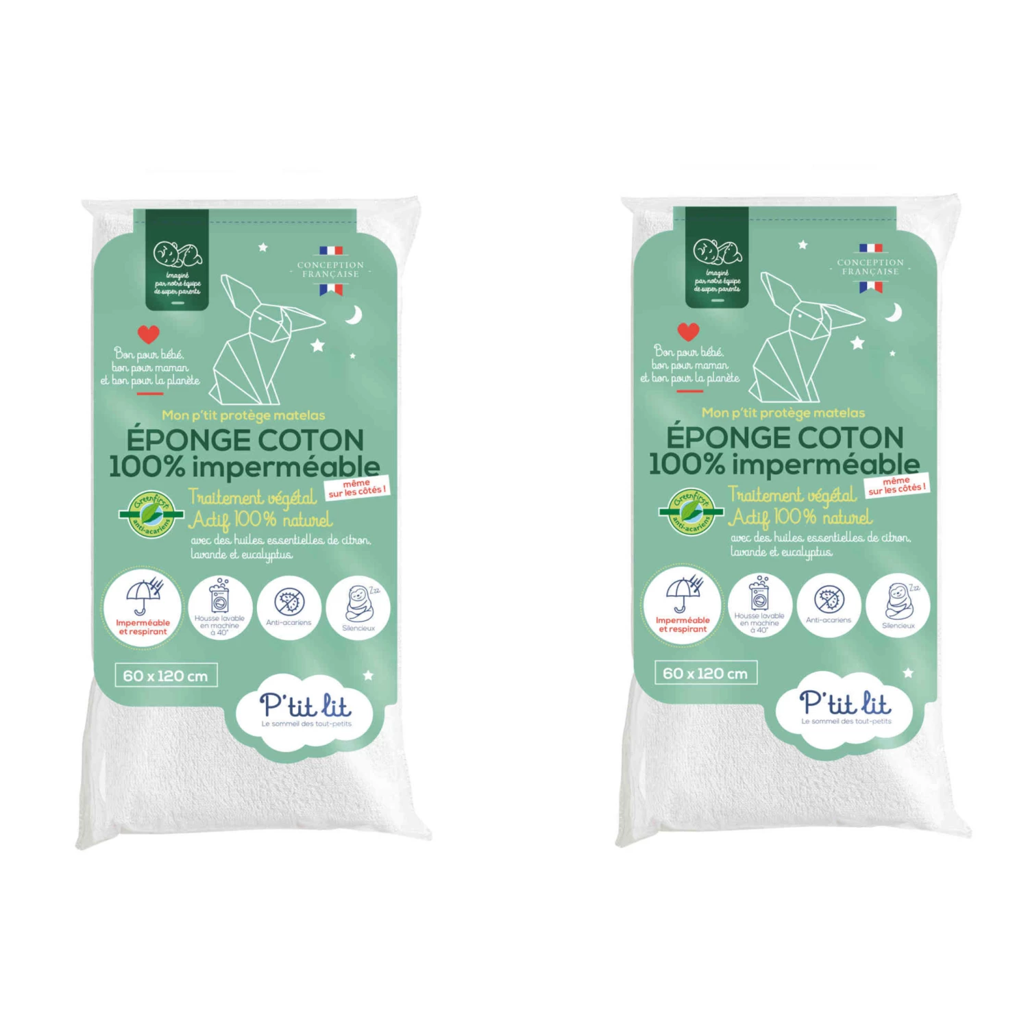 Lot De 2 Protèges Matelas Bébé éponge Coton 100% Imperméable Et Anti-acariens 3 Lot De 2 Protèges Matelas Bébé éponge Coton 100% Imperméable Et Anti-acariens