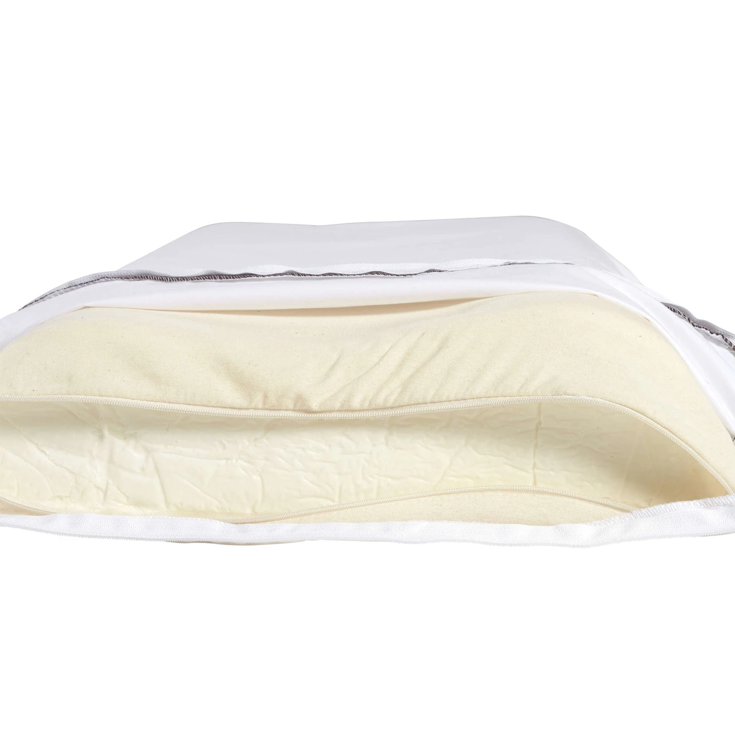 Lot De 2 Oreillers Ergonomiques Mousse Mémoire Végétale Et Taies D'oreillers Percale Someo 40x60 7 Lot De 2 Oreillers Ergonomiques Mousse Mémoire Végétale Et Taies D'oreillers Percale Someo 40x60 – Image 5