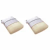 Lot De 2 Oreillers Mousse Mémoire Végétale Et Taies D'oreillers Percale Someo -Doublures De Lit Soldes 2024 lot 2 oreiller mousse memoire vegetale 1