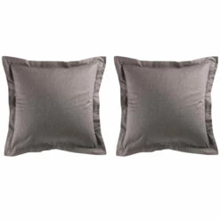 Lot De 2 Taies D'oreiller Polycoton Actually Noisette