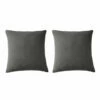 Lot De 2 Taies D'oreillers Brodées Double Gaze De Coton 2 Lot De 2 Taies D'oreillers Brodées Double Gaze De Coton -Doublures De Lit Soldes 2024 lot taie oreiller boho anthra fond blanc