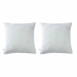 Lot De 2 Taies D'oreillers Brodées Double Gaze De Coton 31 Lot De 2 Taies D'oreillers Brodées Double Gaze De Coton -Doublures De Lit Soldes 2024 lot taie oreiller boho blanc fond blanc