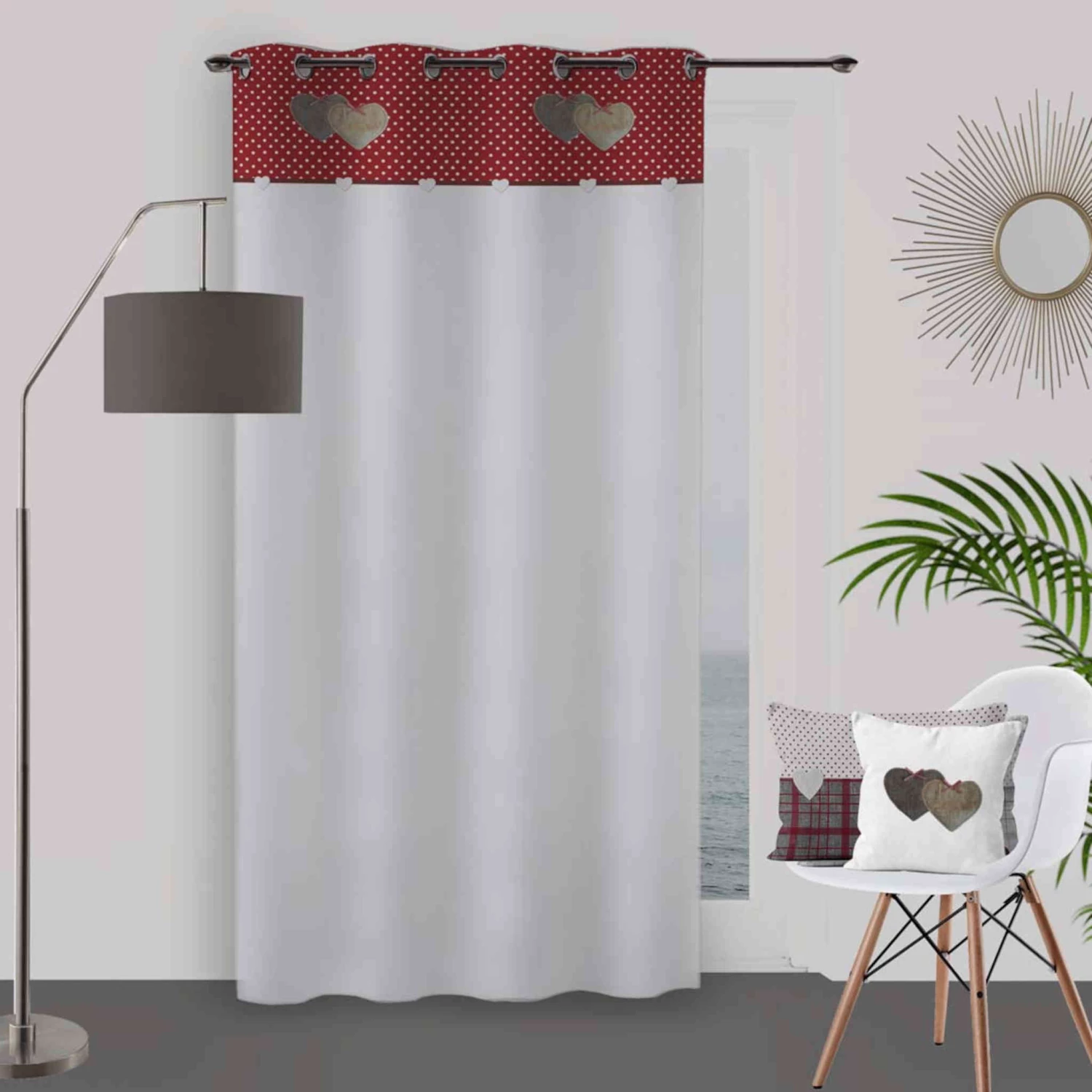 Rideau à œillets Love 135x250 Cm 5 Rideau à œillets Love 135x250 Cm – Image 3
