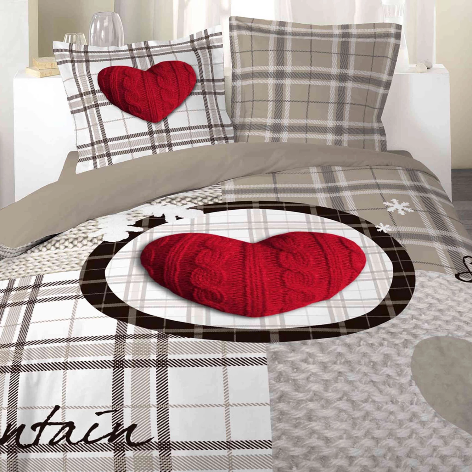Parure De Lit Love Mountain 240x220 Cm 4 Parure De Lit Love Mountain 240x220 Cm – Image 2