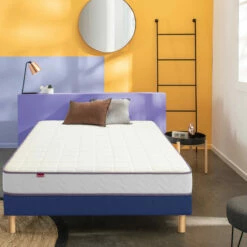Matelas Merinos Mousse Haute Densité Cool Morning 15 Matelas Merinos Mousse Haute Densité Cool Morning -Doublures De Lit Soldes 2024 m de web cool morning bleu ambiance