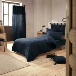 Housse De Couette Double Gaze De Coton Marine 10 Housse De Couette Double Gaze De Coton Marine -Doublures De Lit Soldes 2024 marine ambiance 1