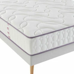 Matelas Merinos Ressorts Ensachés Cosy Lit -Doublures De Lit Soldes 2024 mat ens cosy lit zoom angle face fond blanc
