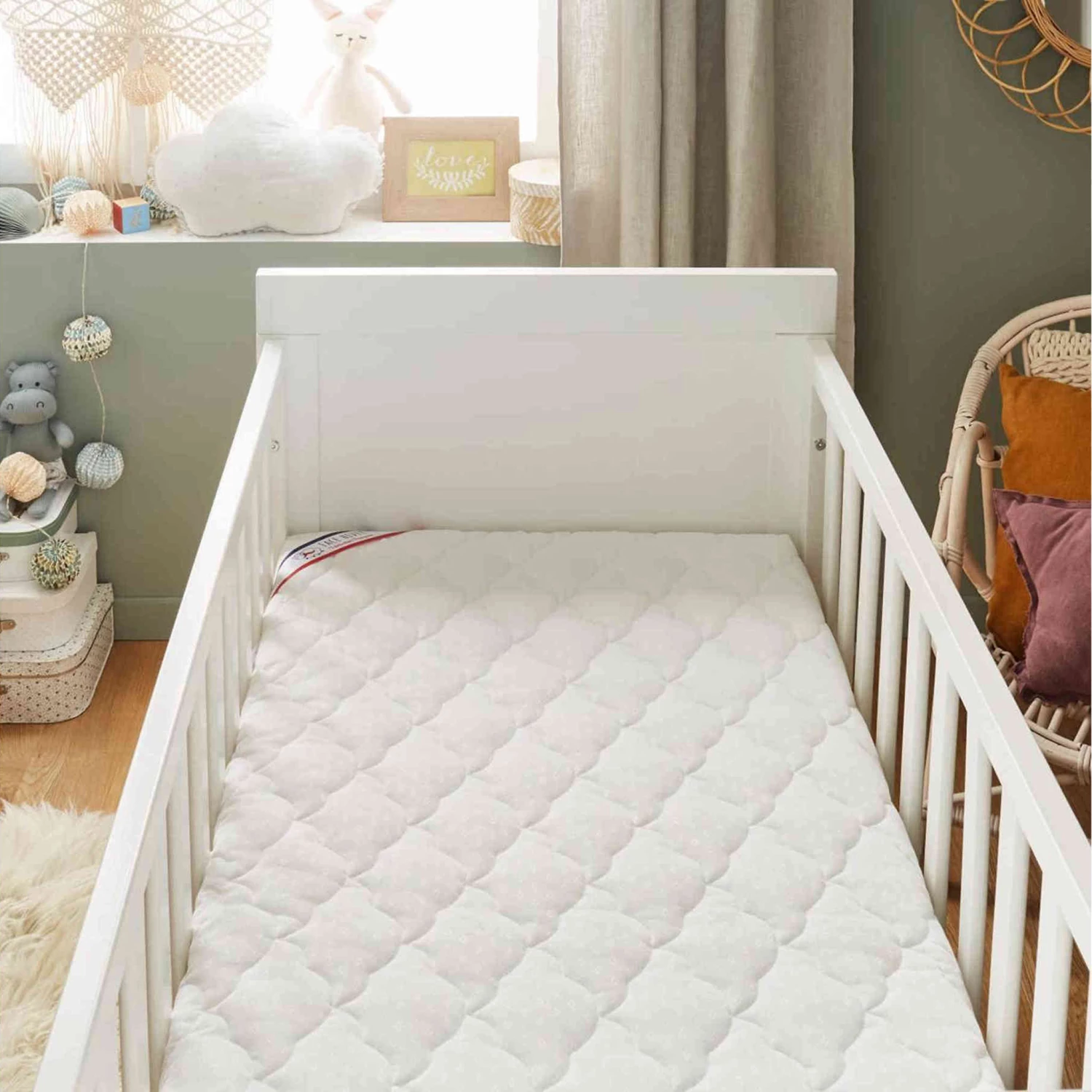 Matelas Bébé Déhoussable Ultra-doux BAMBOO Sans Traitement – Image 2