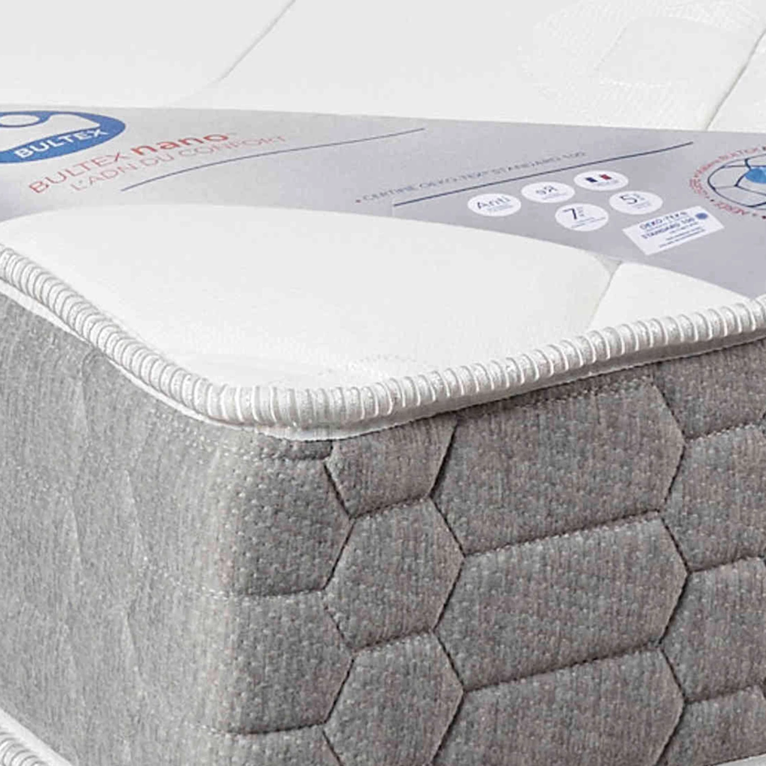 Ensemble Bultex Nano TRACKY + Sommier + Pieds 6 Ensemble Bultex Nano TRACKY + Sommier + Pieds – Image 4