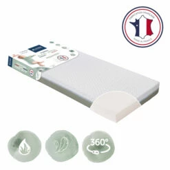 Candide Matelas Bébé Déhoussable ALOE VERA 15 Candide Matelas Bébé Déhoussable ALOE VERA -Doublures De Lit Soldes 2024 matelas candide aloevera 3 4 fond blanc3