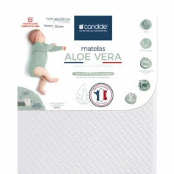 Candide Matelas Bébé Déhoussable ALOE VERA 14 Candide Matelas Bébé Déhoussable ALOE VERA -Doublures De Lit Soldes 2024 matelas candide aloevera zoom