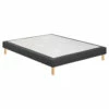 Sommier Déco Anthracite Confort Medium 15 Cm Avec Pieds Bultex Mediano 2 Sommier Déco Anthracite Confort Medium 15 Cm Avec Pieds Bultex Mediano -Doublures De Lit Soldes 2024 mediano dark grey fond blanc 1