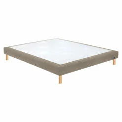 Sommier Déco Marron Glacé Confort Medium 15 Cm Avec Pieds Bultex Mediano