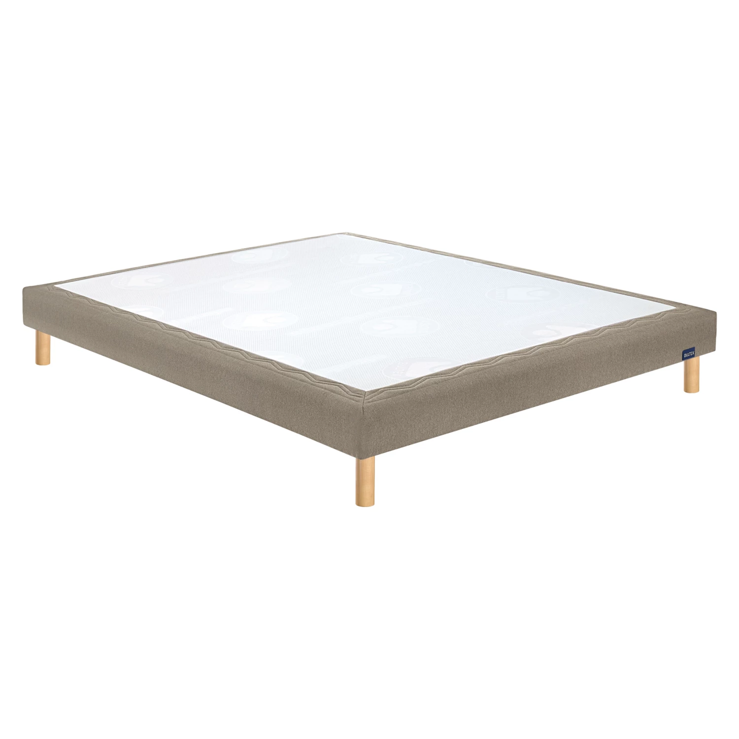 Sommier Déco Marron Glacé Confort Medium 15 Cm Avec Pieds Bultex Mediano 3 Sommier Déco Marron Glacé Confort Medium 15 Cm Avec Pieds Bultex Mediano