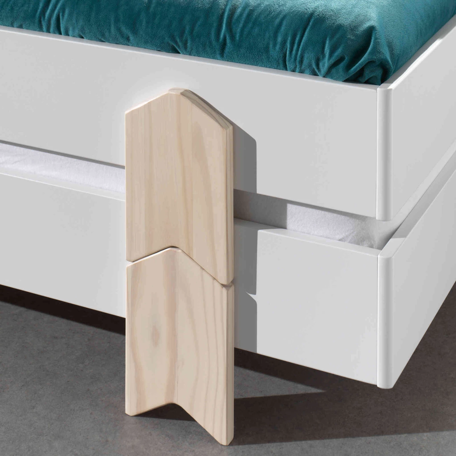 Lit Enfant En Bois Avec Pieds Flèche 90x200 Cm - LT2053 5 Lit Enfant En Bois Avec Pieds Flèche 90x200 Cm - LT2053 – Image 3