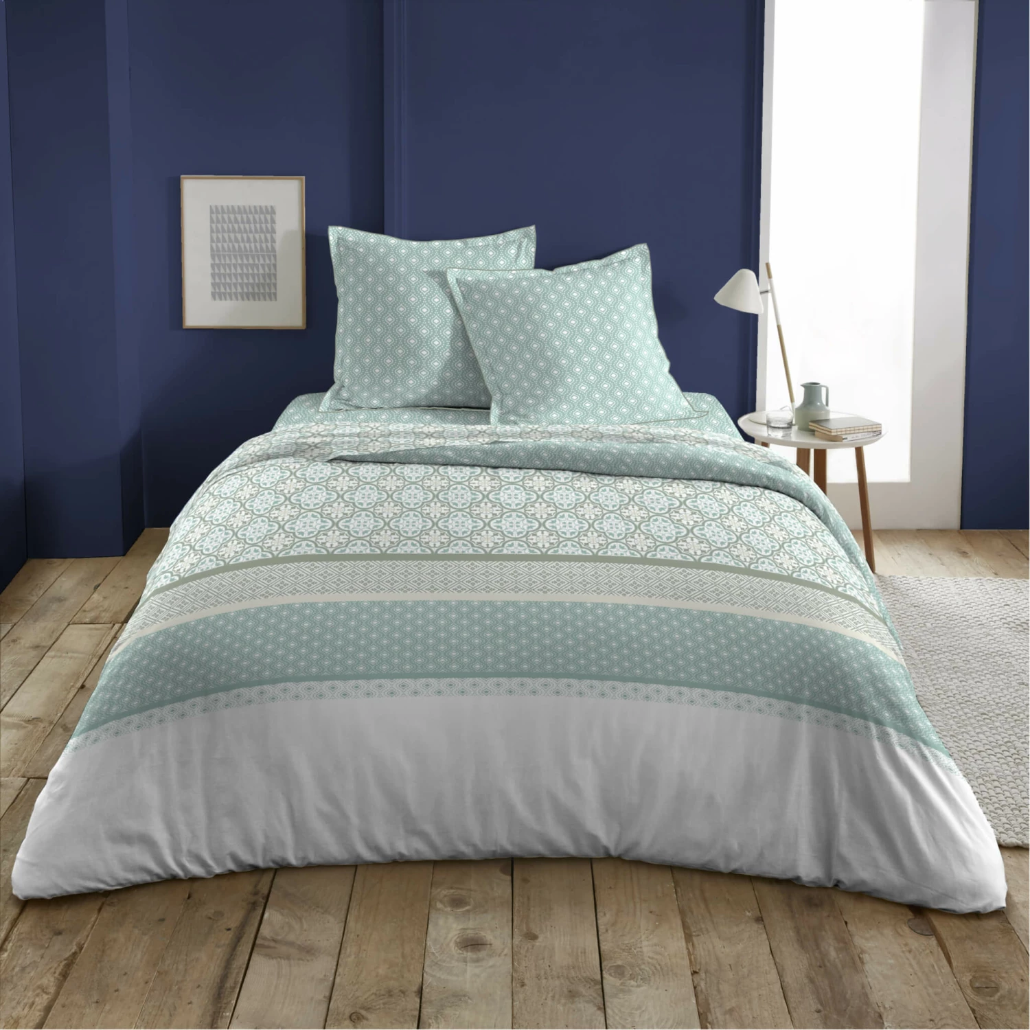 Parure De Lit Mosaïque Vert D'eau 3 Parure De Lit Mosaïque Vert D'eau