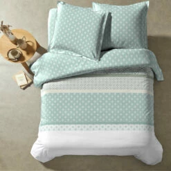 Parure De Lit Mosaïque Vert D'eau 7 Parure De Lit Mosaïque Vert D'eau -Doublures De Lit Soldes 2024 mosaique vue du dessus