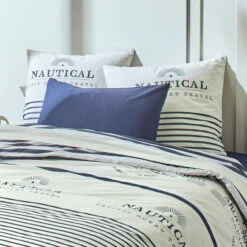 Parure De Lit Nautical Ombre -Doublures De Lit Soldes 2024 nautica zoom