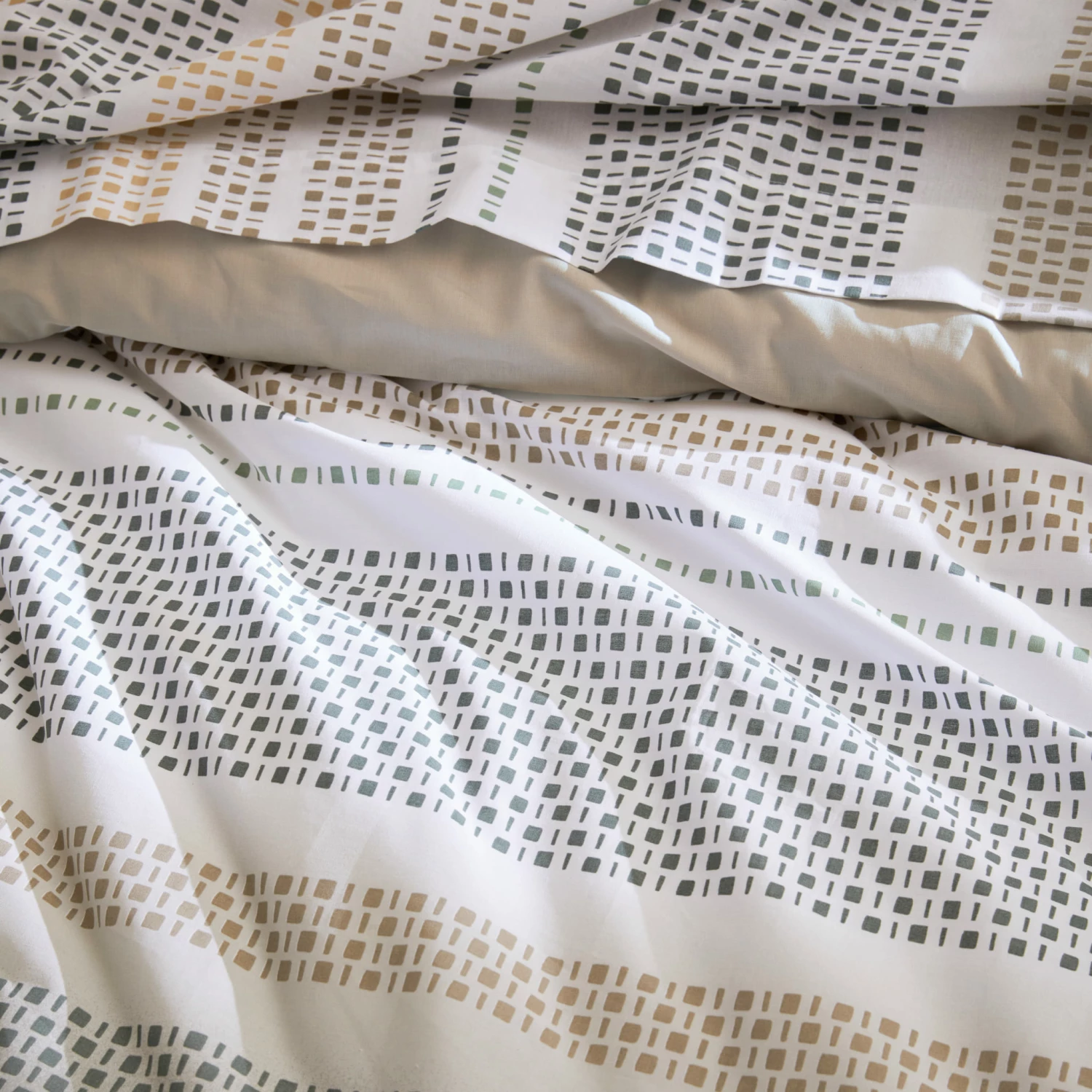 Parure De Lit Niagara Kaki - Tradilinge 5 Parure De Lit Niagara Kaki - Tradilinge – Image 3