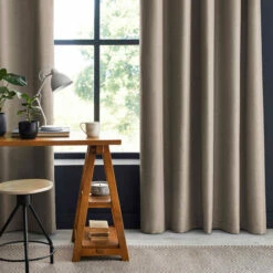 Rideau Occultant à œillets Lin 5 Rideau Occultant à œillets Lin -Doublures De Lit Soldes 2024 obscure lin ambiance2