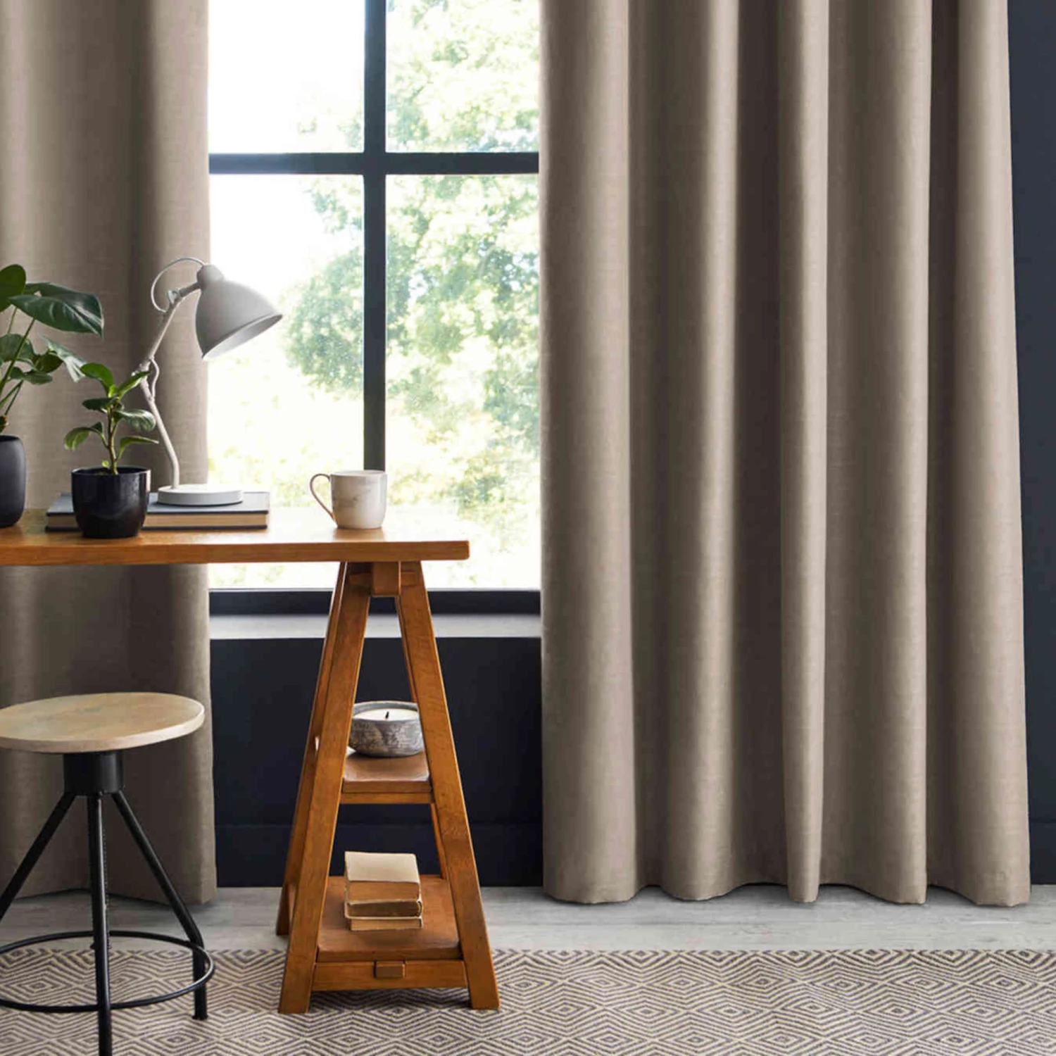 Rideau Occultant à œillets Lin 4 Rideau Occultant à œillets Lin – Image 2