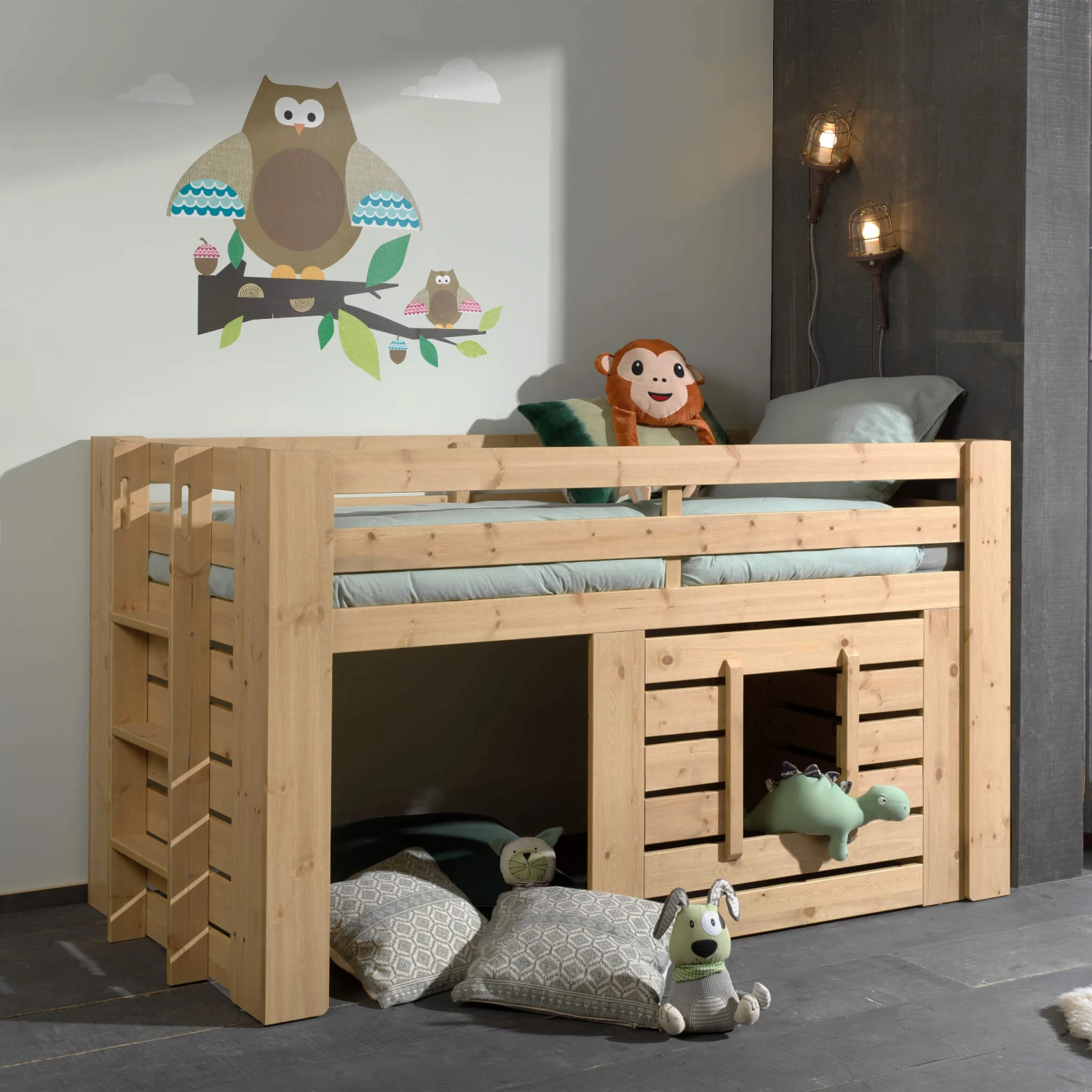 Lit Enfant Compact En Bois Massif 90x200 Cm - LT2062 4 Lit Enfant Compact En Bois Massif 90x200 Cm - LT2062 – Image 2