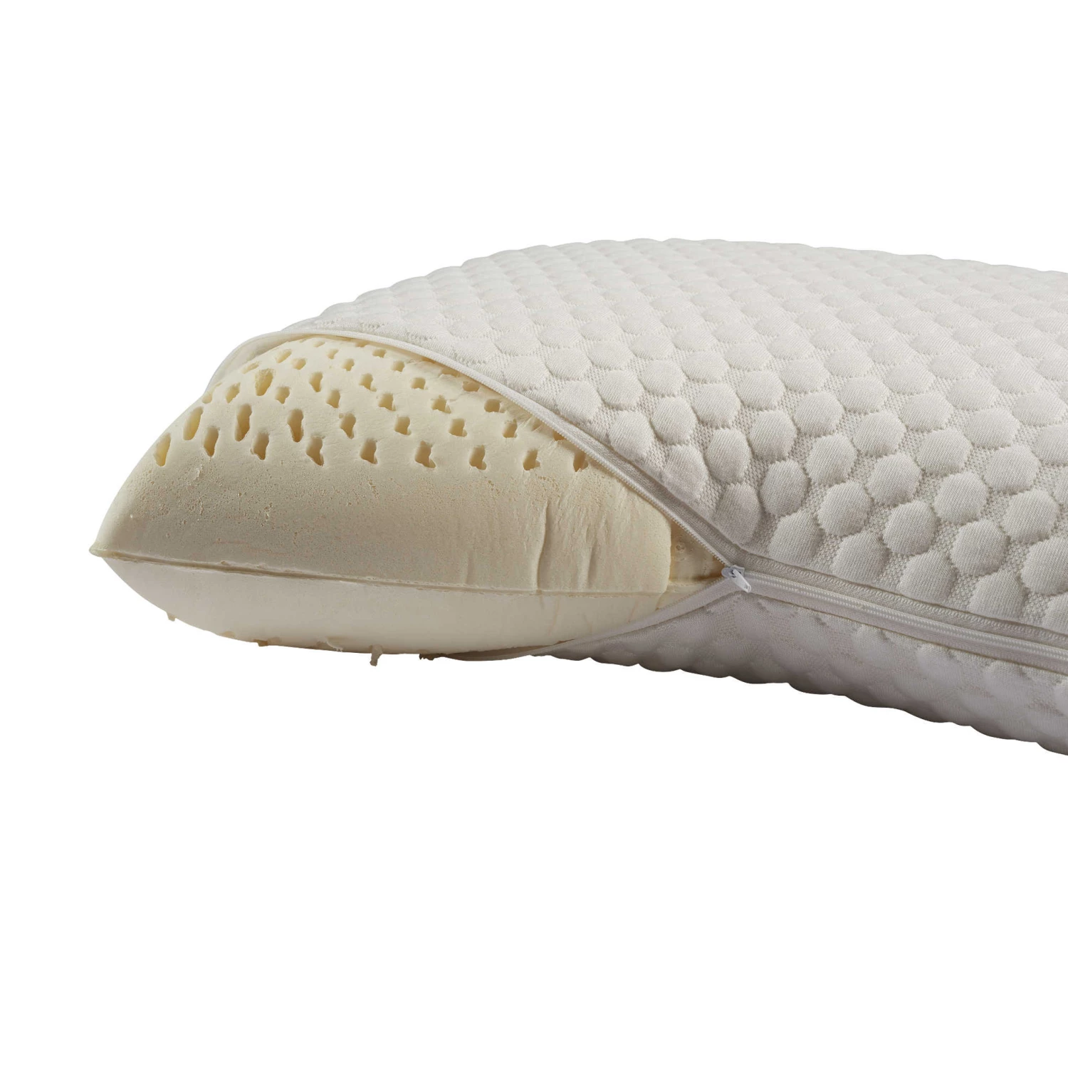 Lot De 2 Oreillers Latex Et Housses De Protection Someo 40x60 5 Lot De 2 Oreillers Latex Et Housses De Protection Someo 40x60 – Image 3