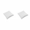 Lot De 2 Oreillers Microgel Moelleux Percale Simmons -Doublures De Lit Soldes 2024 oreiller simmons carr fond blanc 1