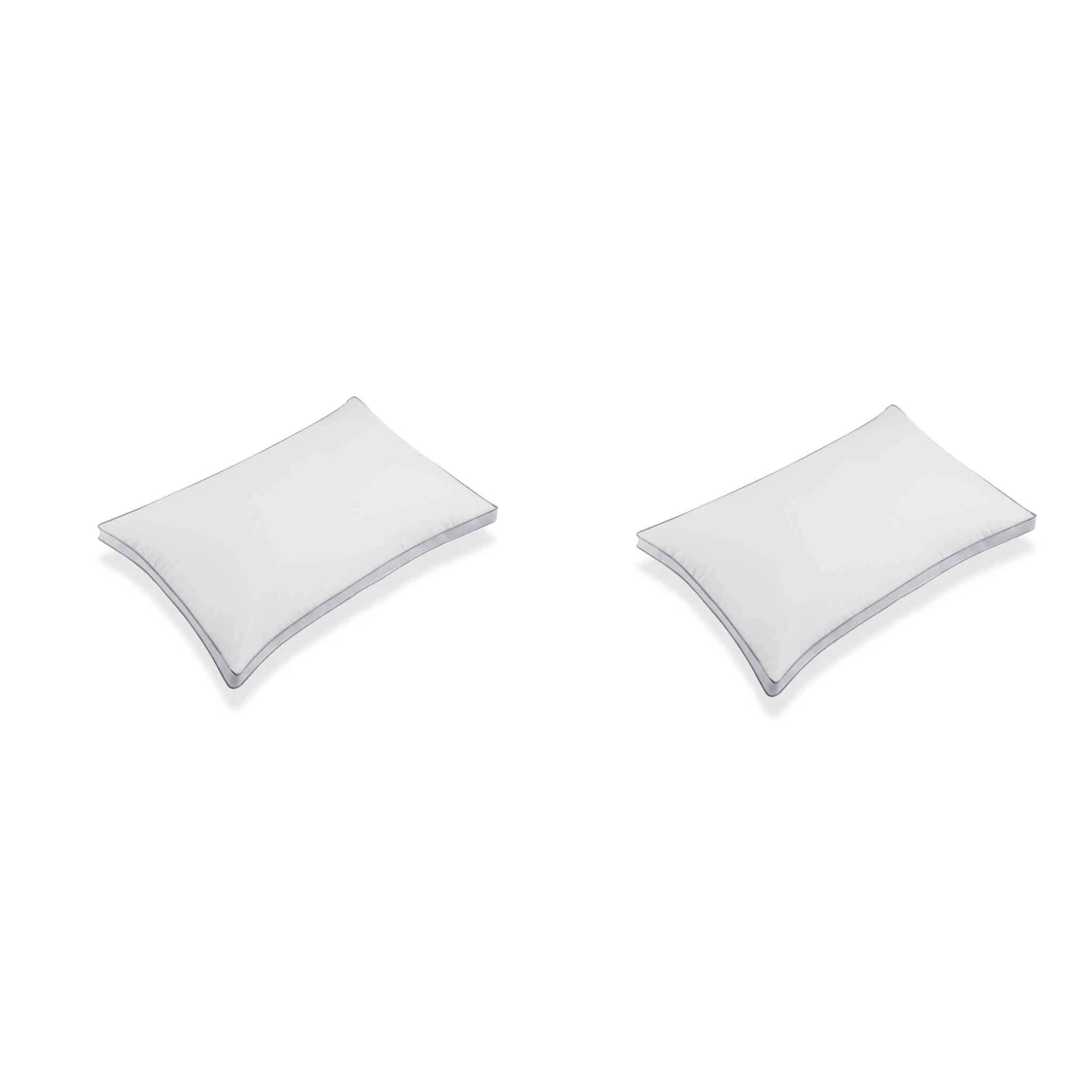 Lot De 2 Oreillers Microgel Moelleux Percale Simmons 6 Lot De 2 Oreillers Microgel Moelleux Percale Simmons – Image 4
