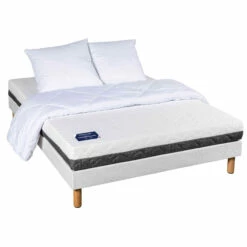 Ensemble Matelas Mousse Tranquillité + Sommier + Pieds 10 Ensemble Matelas Mousse Tranquillité + Sommier + Pieds -Doublures De Lit Soldes 2024 pack matelas mousse tranquillit sommier pieds 140x190