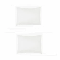 Lot De 2 Taies D'oreillers Blanches