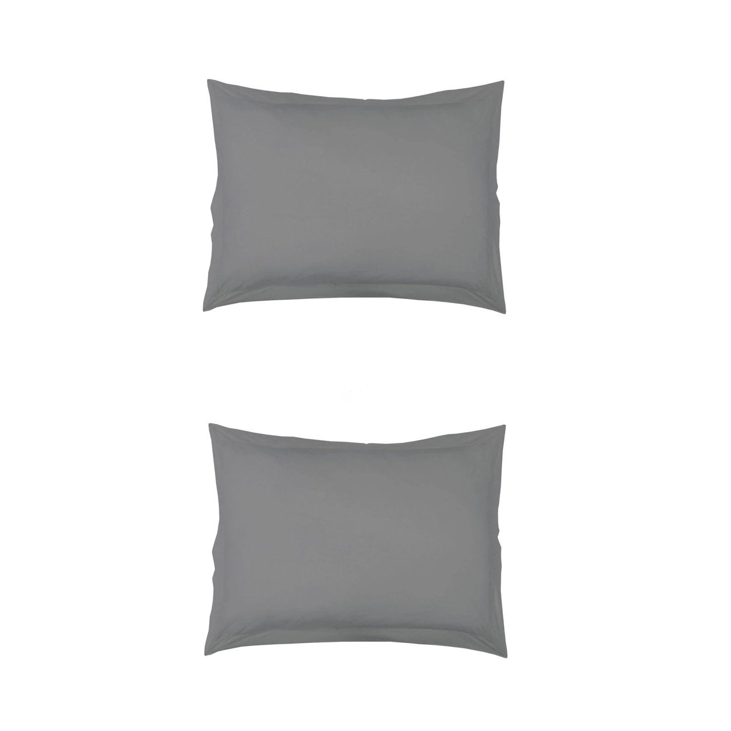 Lot De 2 Taies D'oreillers Grises 4 Lot De 2 Taies D'oreillers Grises – Image 2