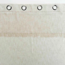 Voilage à œillets Eleania 140x240 8 Voilage à œillets Eleania 140x240 -Doublures De Lit Soldes 2024 panneau a oeillets lin eleania zoom 2