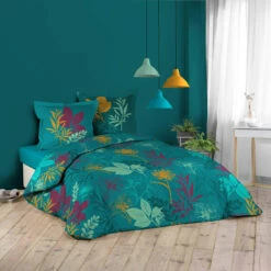 Parure De Lit Analisa Bleu 240x220 Cm