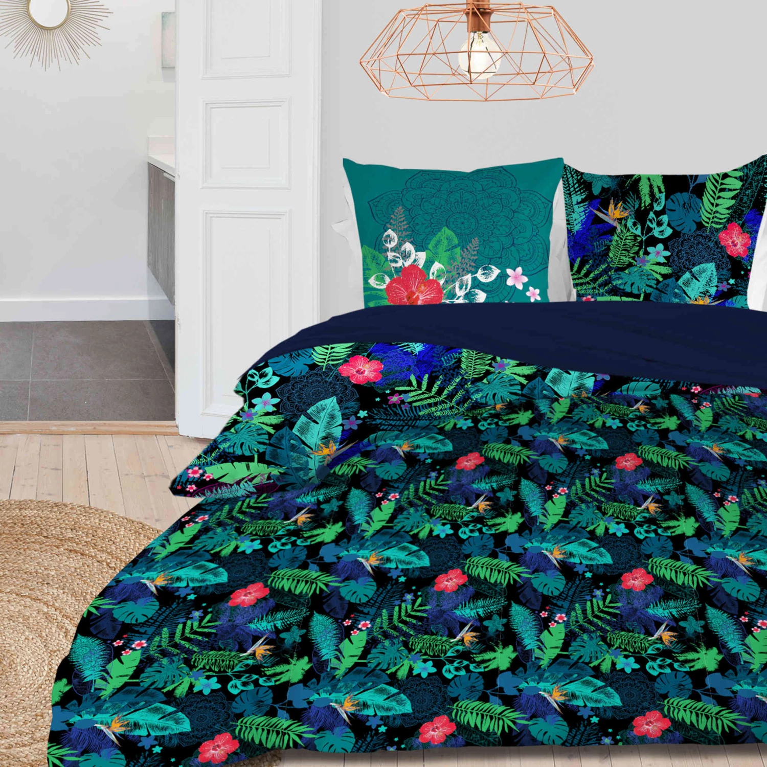 Parure De Lit Bali Noir 4 Parure De Lit Bali Noir – Image 2