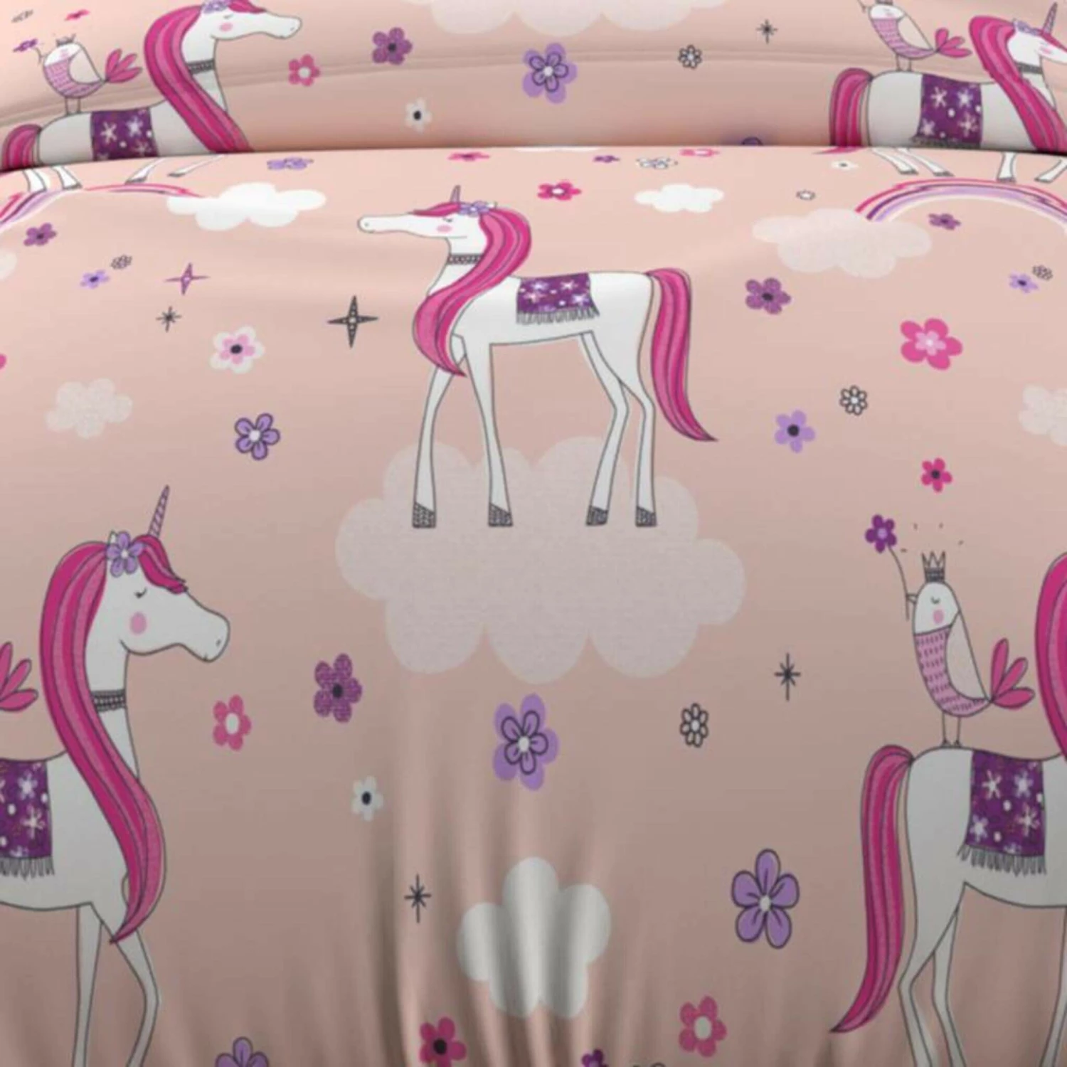 Parure De Lit Enfant Licornes 4 Parure De Lit Enfant Licornes – Image 2