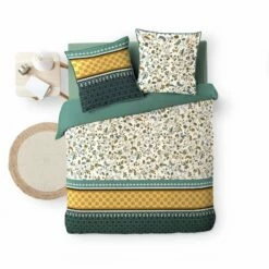 Parure De Lit Fleurine 9 Parure De Lit Fleurine -Doublures De Lit Soldes 2024 parure de lit fleurine vue dessus fond blanc