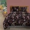 Parure De Lit Flowers Noir 2 Parure De Lit Flowers Noir -Doublures De Lit Soldes 2024 parure de lit flowers noire