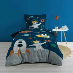 Parure De Lit Enfant Fusée 140x200
