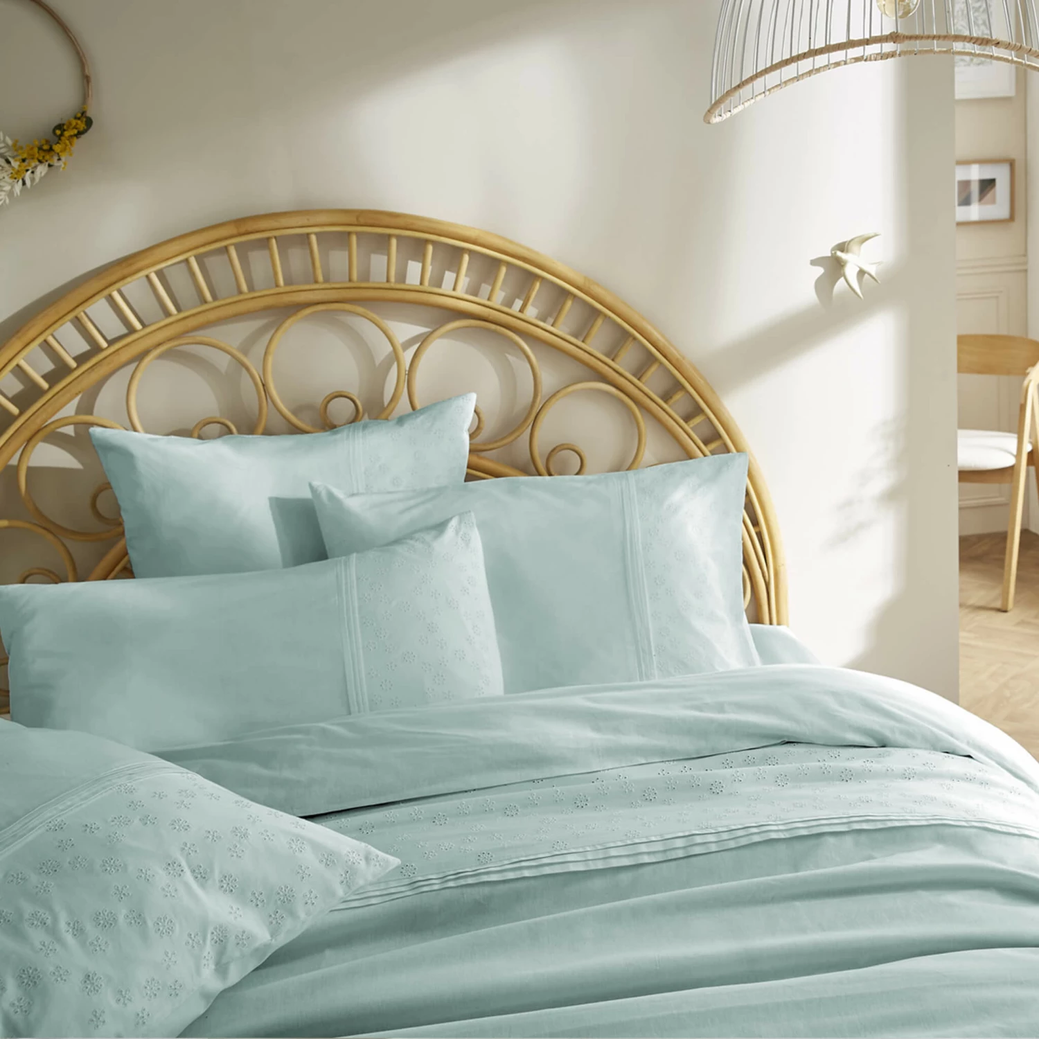 Taie D'oreiller 100% Coton Broderie Anglaise 11 Taie D'oreiller 100% Coton Broderie Anglaise – Image 9