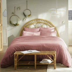 Housse De Couette 100% Coton Broderie Anglaise 17 Housse De Couette 100% Coton Broderie Anglaise -Doublures De Lit Soldes 2024 parure de lit jeanne rose ambiance