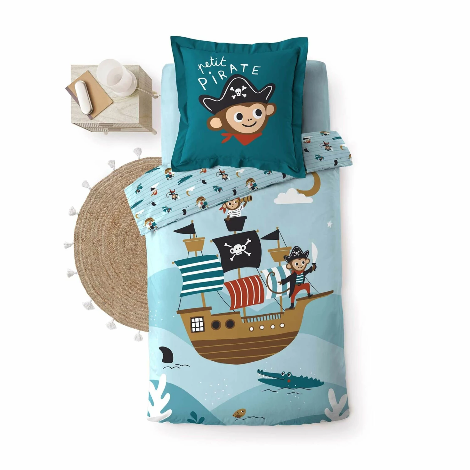 Parure De Lit Enfant Moussaillon 140x200 5 Parure De Lit Enfant Moussaillon 140x200 – Image 3