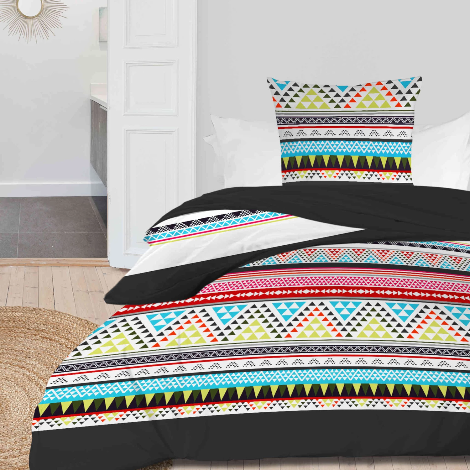 Parure De Lit Pérou Anthracite 3 Parure De Lit Pérou Anthracite