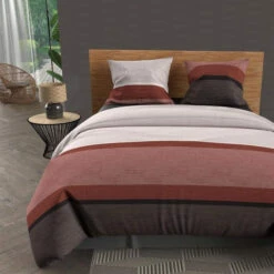 Parure De Lit Stripe Orange