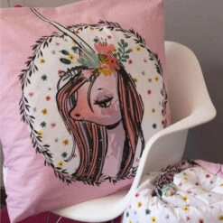 Parure De Lit Enfant Pégase -Doublures De Lit Soldes 2024 parure enfant pegase 3