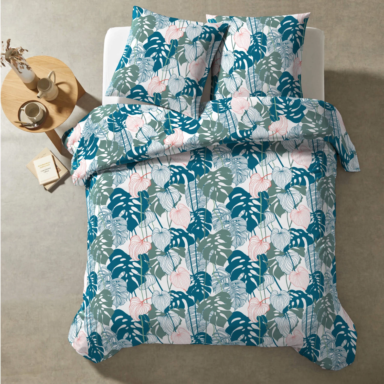 Parure De Lit Herbs Emeraude 240x220 5 Parure De Lit Herbs Emeraude 240x220 – Image 3