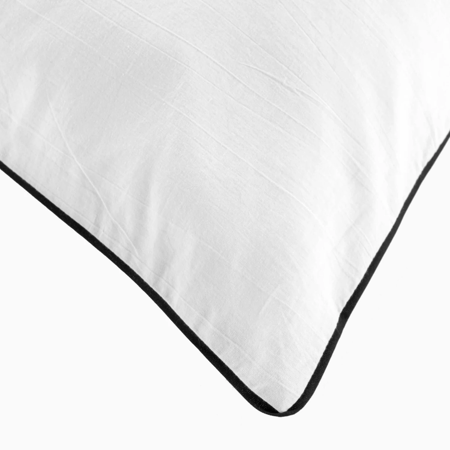 Parure De Lit Coton Lavé Linette Blanc 4 Parure De Lit Coton Lavé Linette Blanc – Image 2