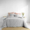 Parure De Lit Coton Lavé Linette Gris 1 Parure De Lit Coton Lavé Linette Gris -Doublures De Lit Soldes 2024 parure linette gris ambiance