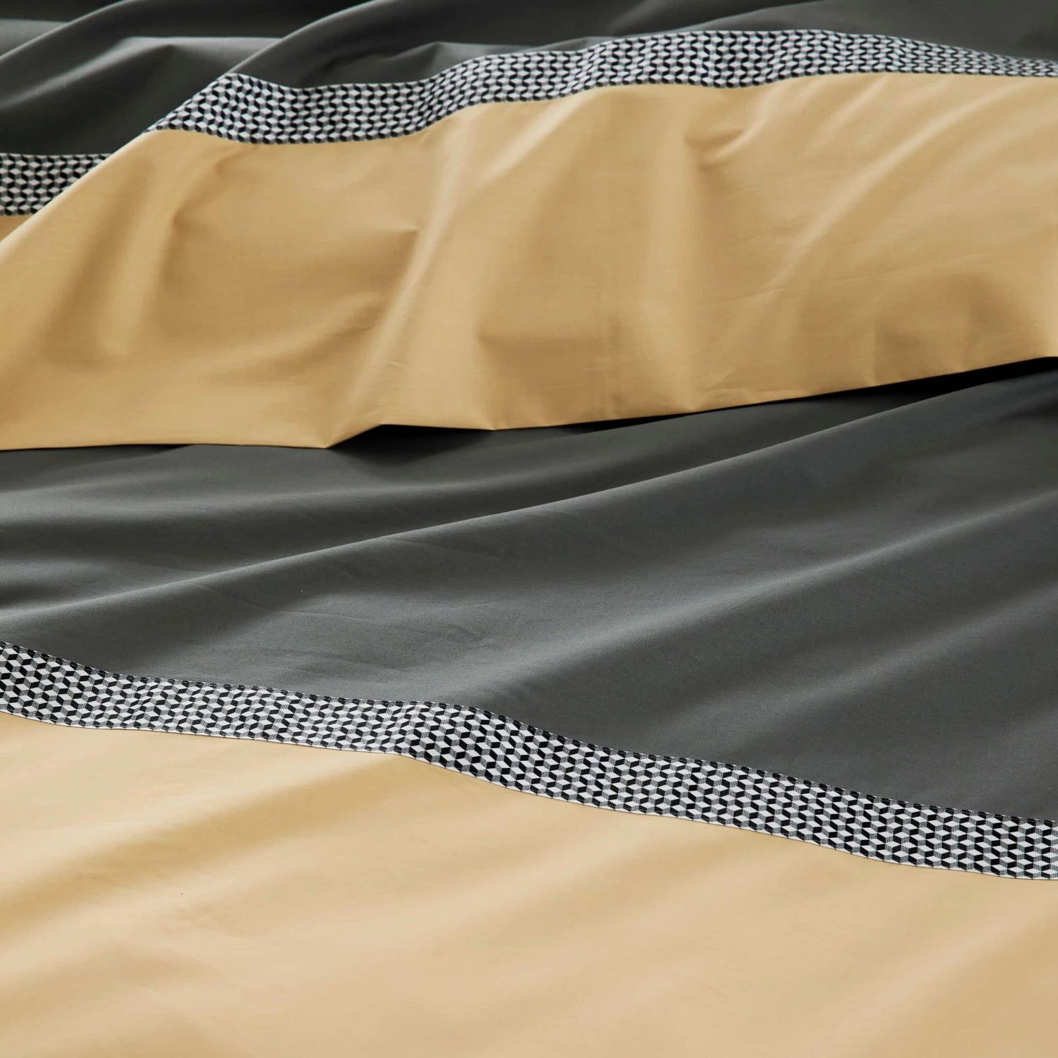 Parure De Lit Percale Macassar Moka - Tradilinge 4 Parure De Lit Percale Macassar Moka - Tradilinge – Image 2